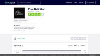
                            3. Pure Definition Reviews | Read Customer Service Reviews of ...