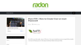 
                            5. Pure-FTP / How to Create User or reset Password - IT Security ...