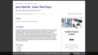 
                            2. pure-ftpd - simple File Transfer Protocol server - Linux Man Pages (8)