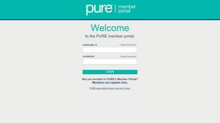 
                            2. PURE member portal