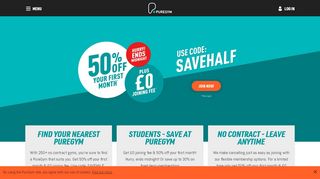 
                            9. PureGym: Low-Cost 24 Hour Gym Memberships | No Contract