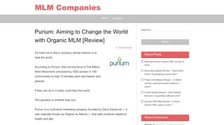 
                            9. Purium facts and complaints (full review) - MLM Companies