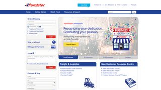 
                            1. Purolator – Canada's Shipping Company for Courier and Freight