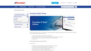 
                            3. Purolator - Online Shipping Software | E-Ship Online