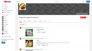 
                            7. Purple Life Organic Products Inc. - YouTube