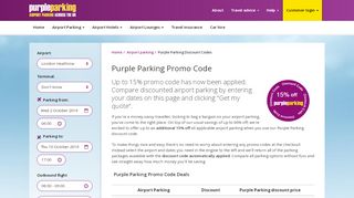 
                            3. Purple Parking Promo Code | Up to 15% off for August 2019