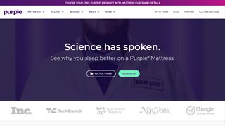
                            7. Purple - The World's First Comfort Tech Company Backed by Science