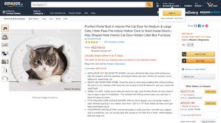 
                            8. Purrfect Portal Built in Interior Pet Cat Door for ... - Amazon.ae