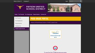 
                            6. PUSD Grade Portal - Payson Unified School District