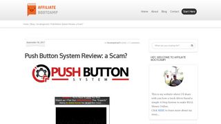 
                            2. Push Button System Review: a Scam? | Affiliate Bootcamp