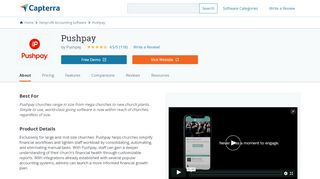 
                            8. Pushpay Reviews and Pricing - 2019 - Capterra
