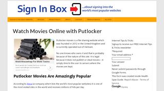 
                            4. Putlocker Movies and How to Sign In for Free Best Pictures of the Year