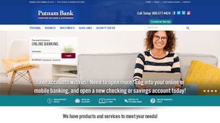 
                            5. Putnam Bank - Online Banking