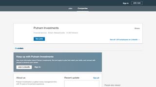 
                            8. Putnam Investments | LinkedIn