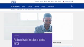 
                            6. Putting critical information in healing hands - KPMG Advisory