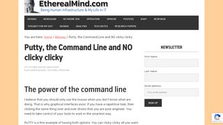
                            7. Putty, the Command Line and NO clicky clicky - …