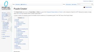 
                            3. Puzzle Creator - Portal Wiki