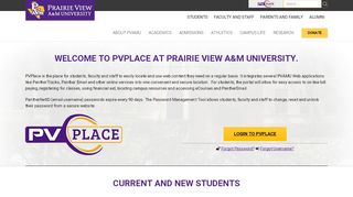 
                            8. PV Place | PVAMU Home - Prairie View A&M University