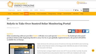 
                            9. PV - Solytic to Take Over Suntrol Solar Monitoring Portal - Renewable ...