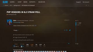 
                            3. PvP Vendors in 8.2 straw poll - Battlegrounds - World of ...