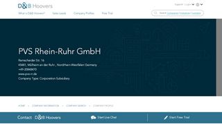 
                            4. PVS rhein-ruhr GmbH Company Profile | Key Contacts, Financials ...