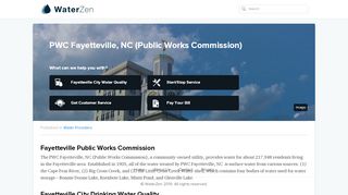 
                            8. PWC Fayetteville, NC (Public Works Commission) - Drinking ...