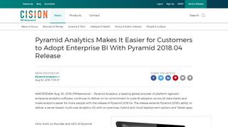 
                            4. Pyramid Analytics Makes It Easier for Customers to Adopt Enterprise ...