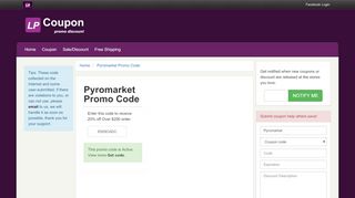 
                            8. Pyromarket Promo Code - lpcoupon.com