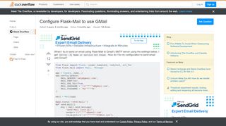 
                            3. python - Configure Flask-Mail to use GMail - Stack Overflow