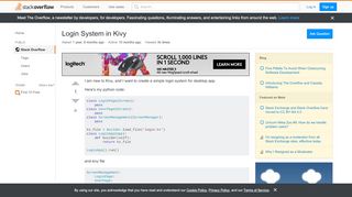 
                            3. python - Login System in Kivy - Stack Overflow