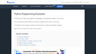 
                            7. Python Programming Examples | Programiz