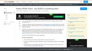 
                            9. Python SOAP Client - use SUDS or something else? - Stack ...