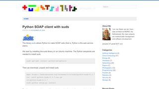 
                            7. Python SOAP client with suds - jansipke.nl