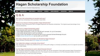 
                            8. Q & A | Hagan Scholarship Foundation