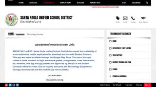 
                            7. Q SIS - Santa Paula Unified School District
