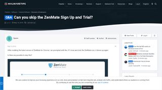 
                            2. Q&A - Can you skip the ZenMate Sign Up and Trial? | MalwareTips ...