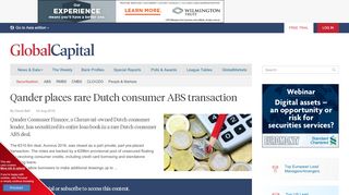 
                            4. Qander places rare Dutch consumer ABS transaction ...