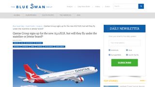
                            7. Qantas Group signs up for the new A321XLR, …