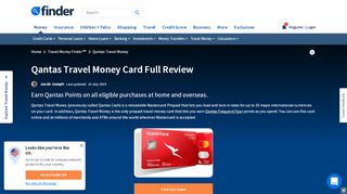 
                            8. Qantas Travel Money Card Review, Rates & Fees | finder.com.au