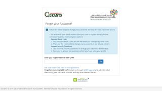 
                            6. Qatar Grants(QGrants) - Login