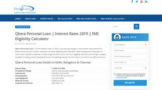 
                            2. Qbera Personal Loan | Interest Rates 2019 | EMI Eligibility ...