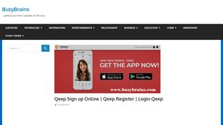 
                            6. Qeep Sign up Online | Qeep Register | Login Qeep