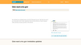 
                            7. Qies East Cms (Qies-east.cms.gov) - Sign-In …