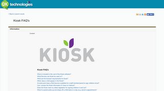
                            9. QikKids Client Documentation - Kiosk FAQ's