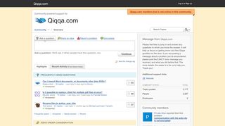 
                            3. Qiqqa.com Customer Community
