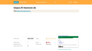 
                            2. Qispos.fh-hannover.de: Hochschule Hannover - easycounter.com