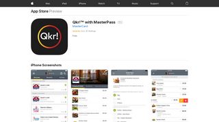 
                            4. Qkr!™ with MasterPass on the App Store