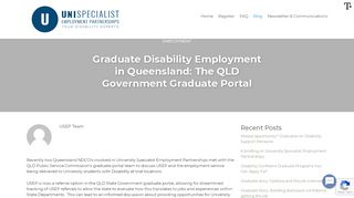 
                            7. QLD Graduate Portal | Information for graduates with disability. - USEP