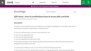 
                            7. Qlik Sense - How to troubleshoot issue to access QMC and HUB