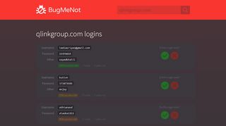 
                            8. qlinkgroup.com passwords - BugMeNot